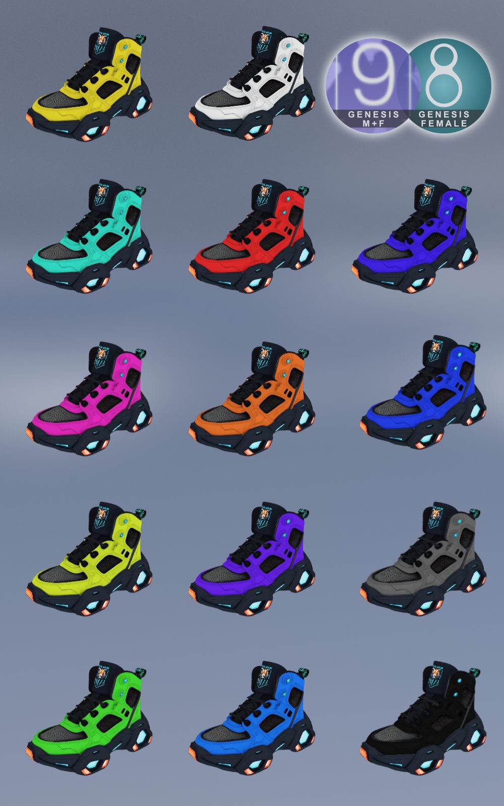 Cyber High-Tops Premium Pack by N/A