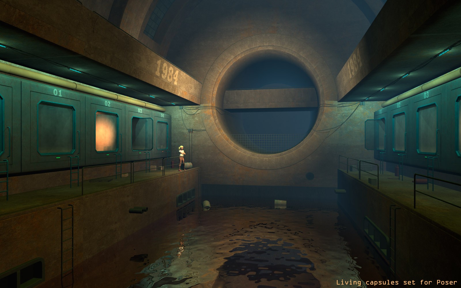 Living capsules set for Poser by N/A