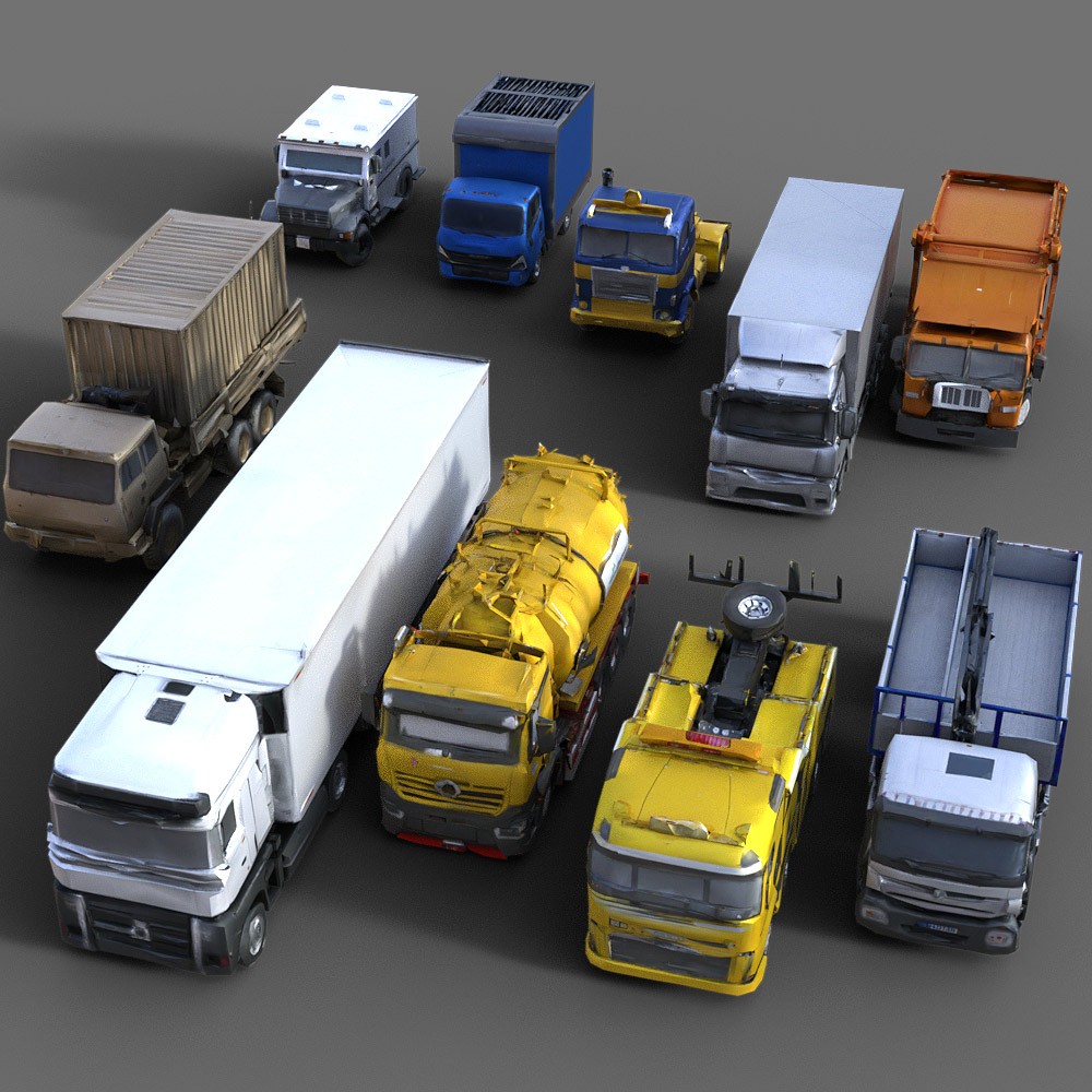 30 LowRez-Trucks for Daz Studio by N/A