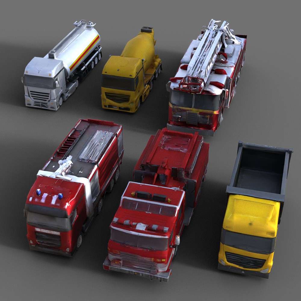 30 LowRez-Trucks for Daz Studio by N/A