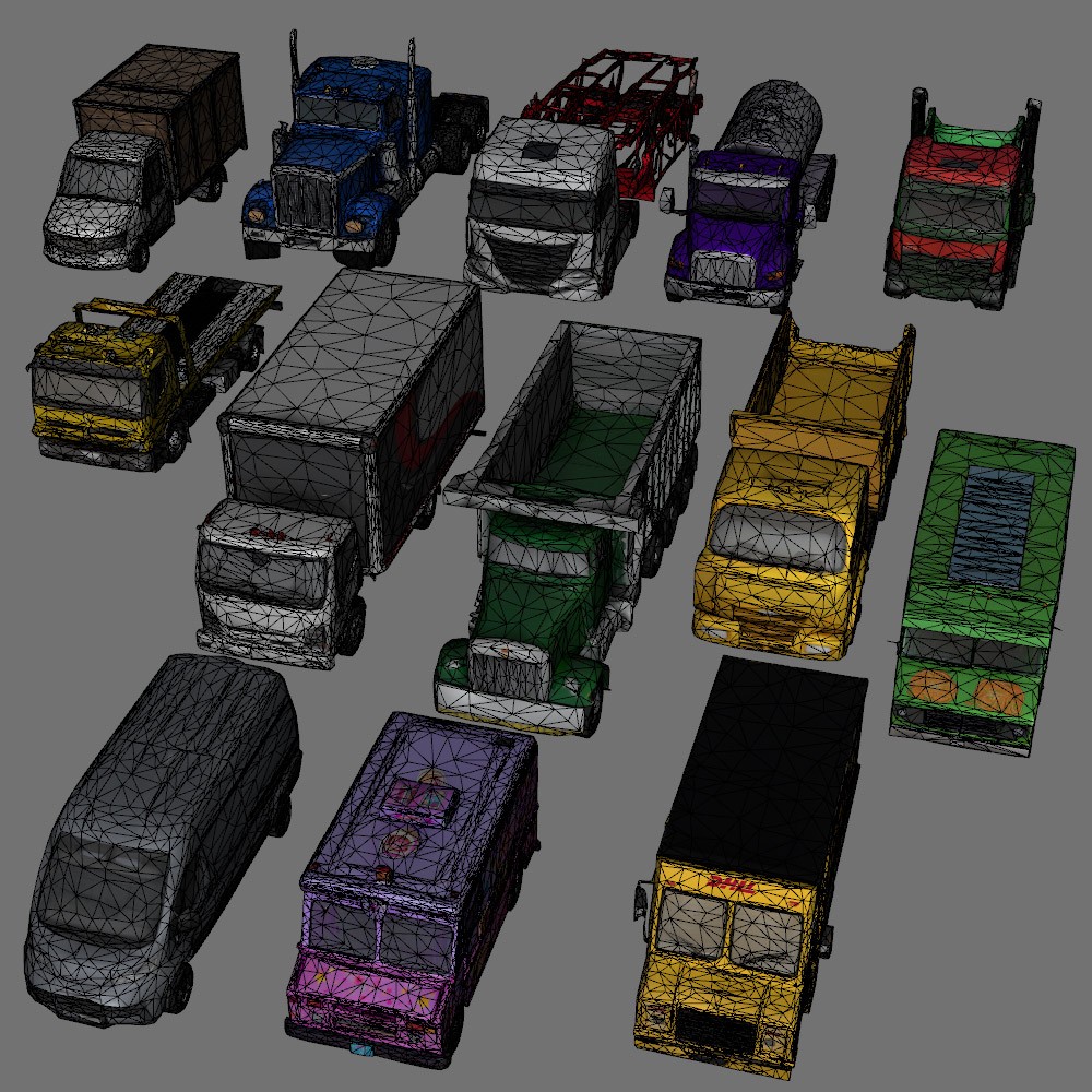 30 LowRez-Trucks for Daz Studio by N/A