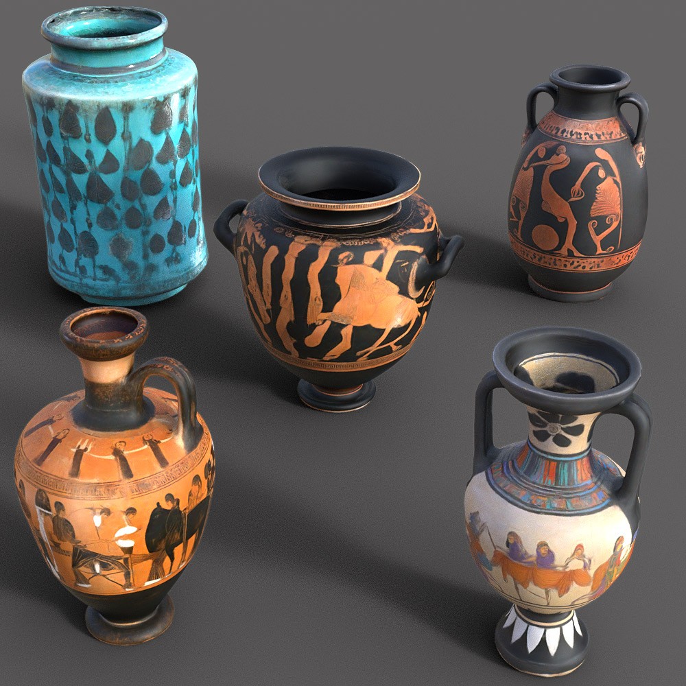 Ancient Jar Collection for Daz Studio by N/A