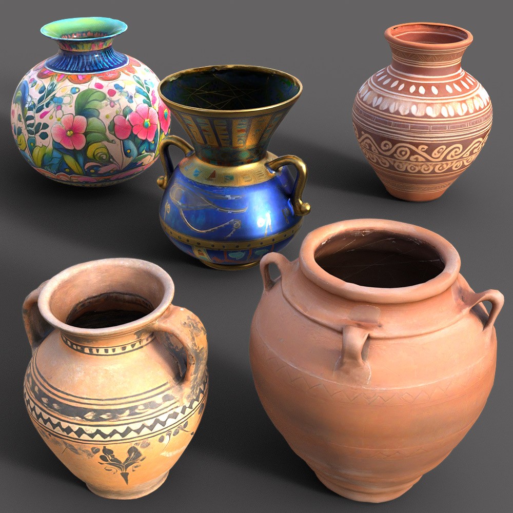 Ancient Jar Collection for Daz Studio by N/A