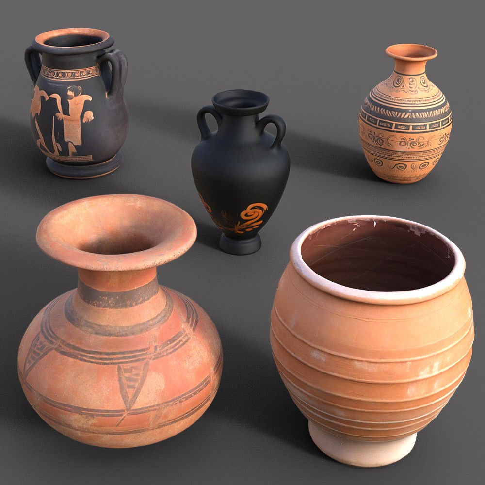 Ancient Jar Collection for Daz Studio by N/A