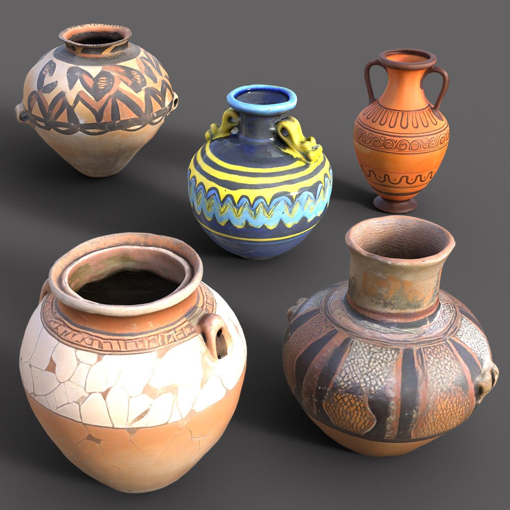 Ancient Jar Collection for Daz Studio by N/A