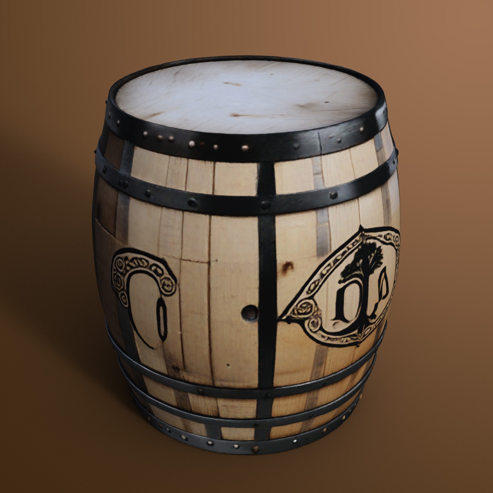 Wooden Barrels 3 by N/A