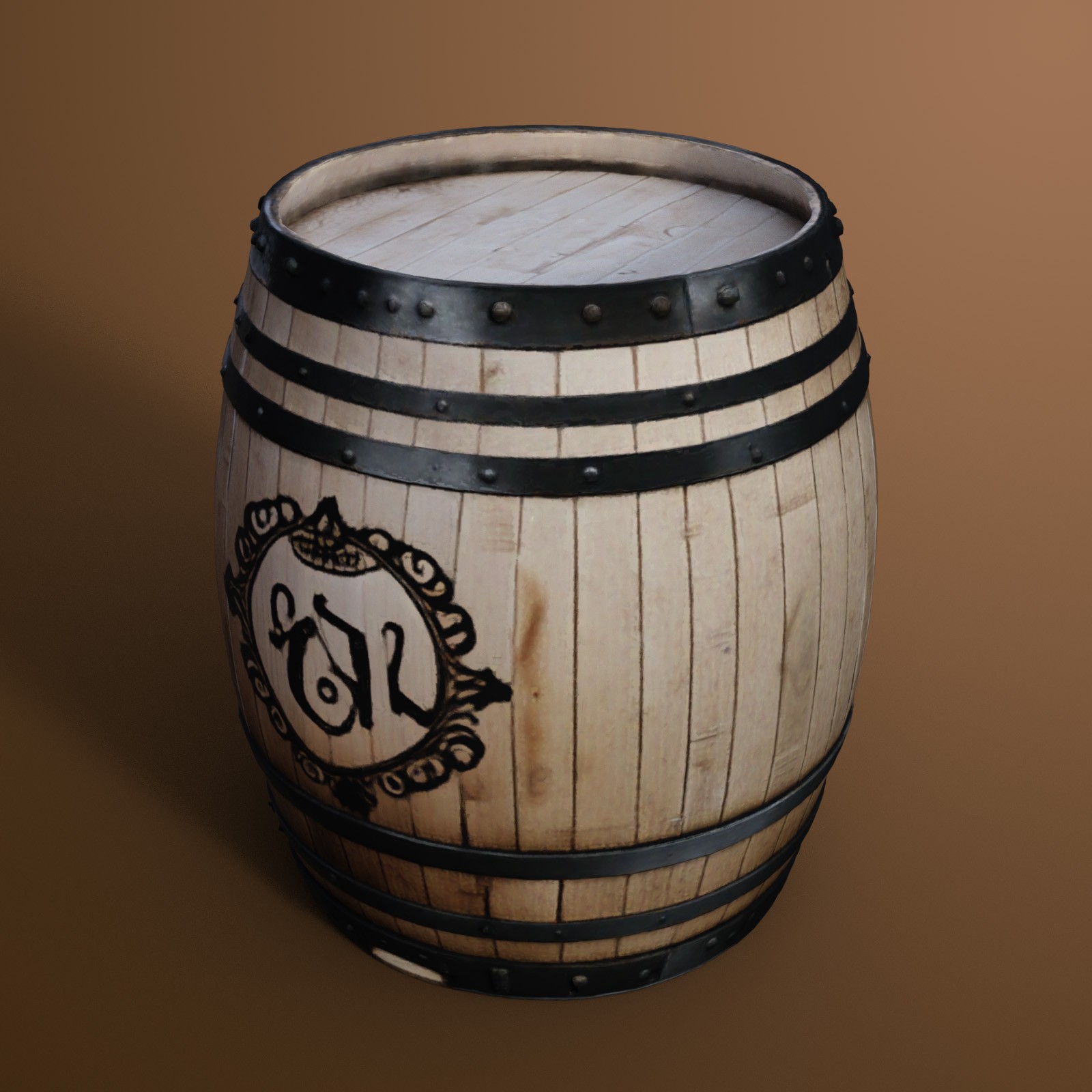 Wooden Barrels 3 by N/A