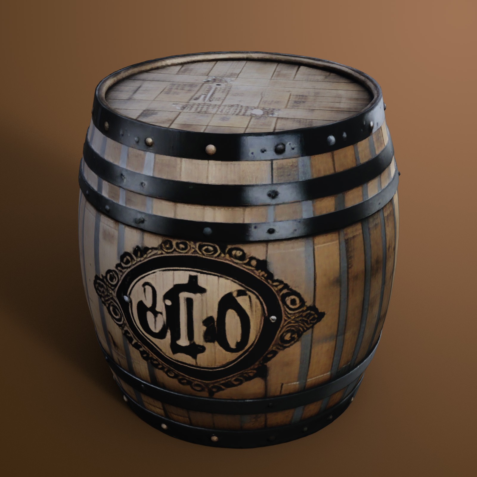 Wooden Barrels 3 by N/A