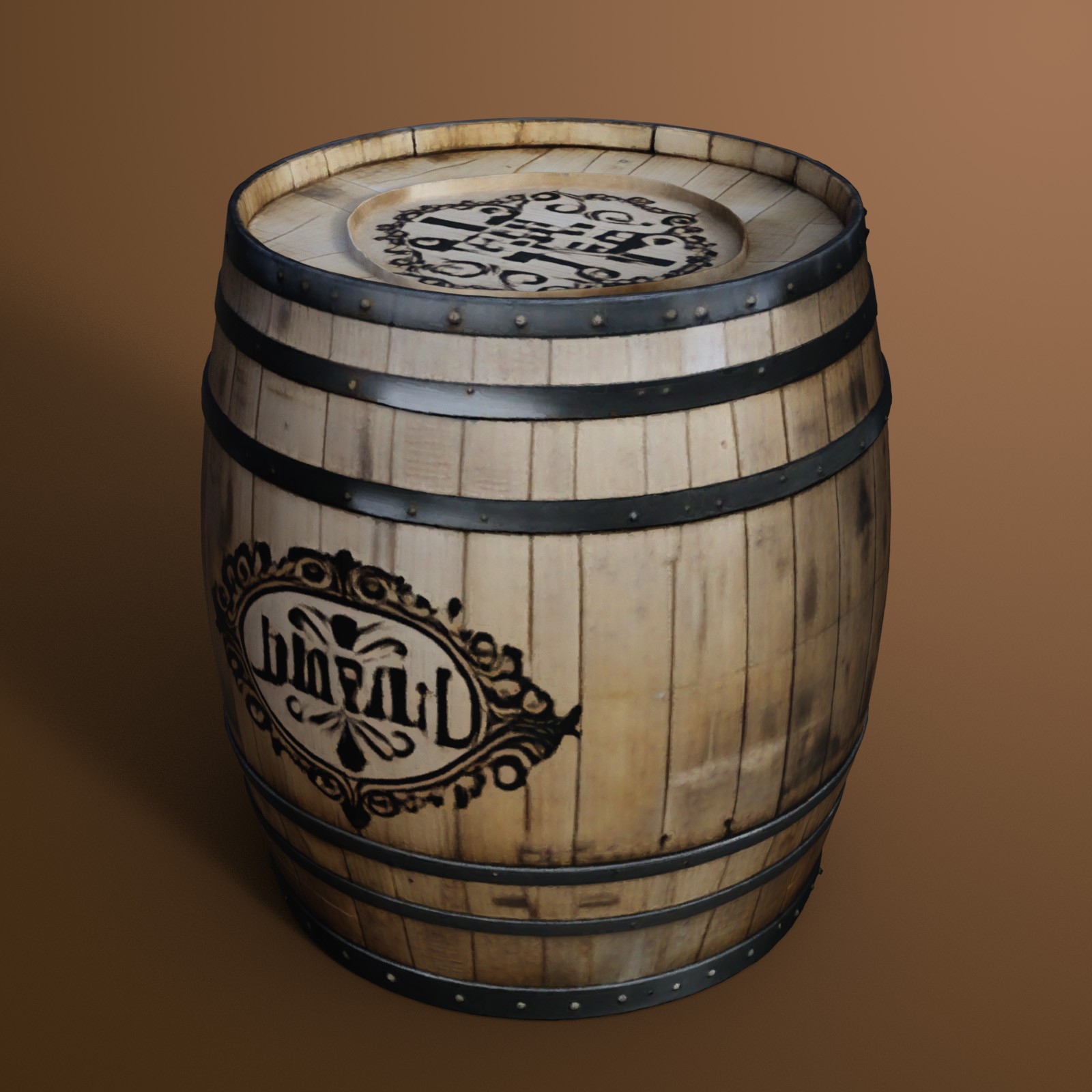 Wooden Barrels 3 by N/A