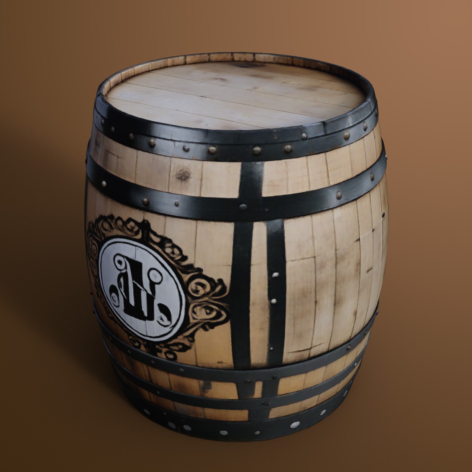 Wooden Barrels 3 by N/A