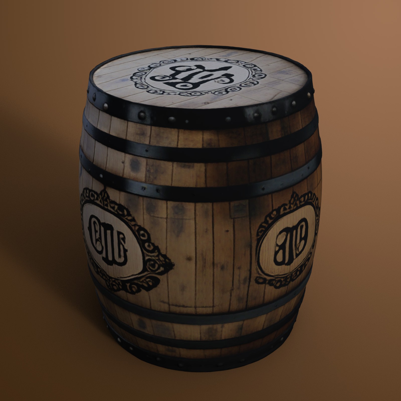 Wooden Barrels 3 by N/A
