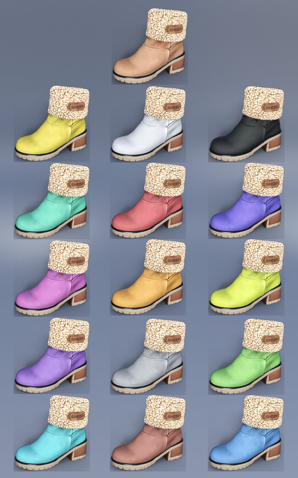Comfy Ankle Booties for G8F by N/A