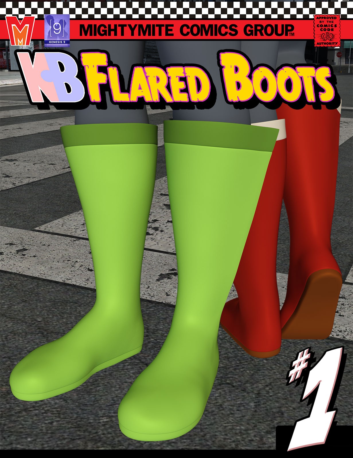 Flared Boots 001 MMKBG9 by N/A