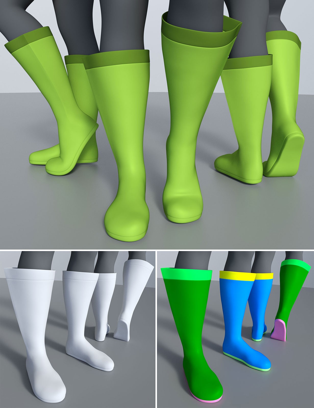 Flared Boots 001 MMKBG9 by N/A