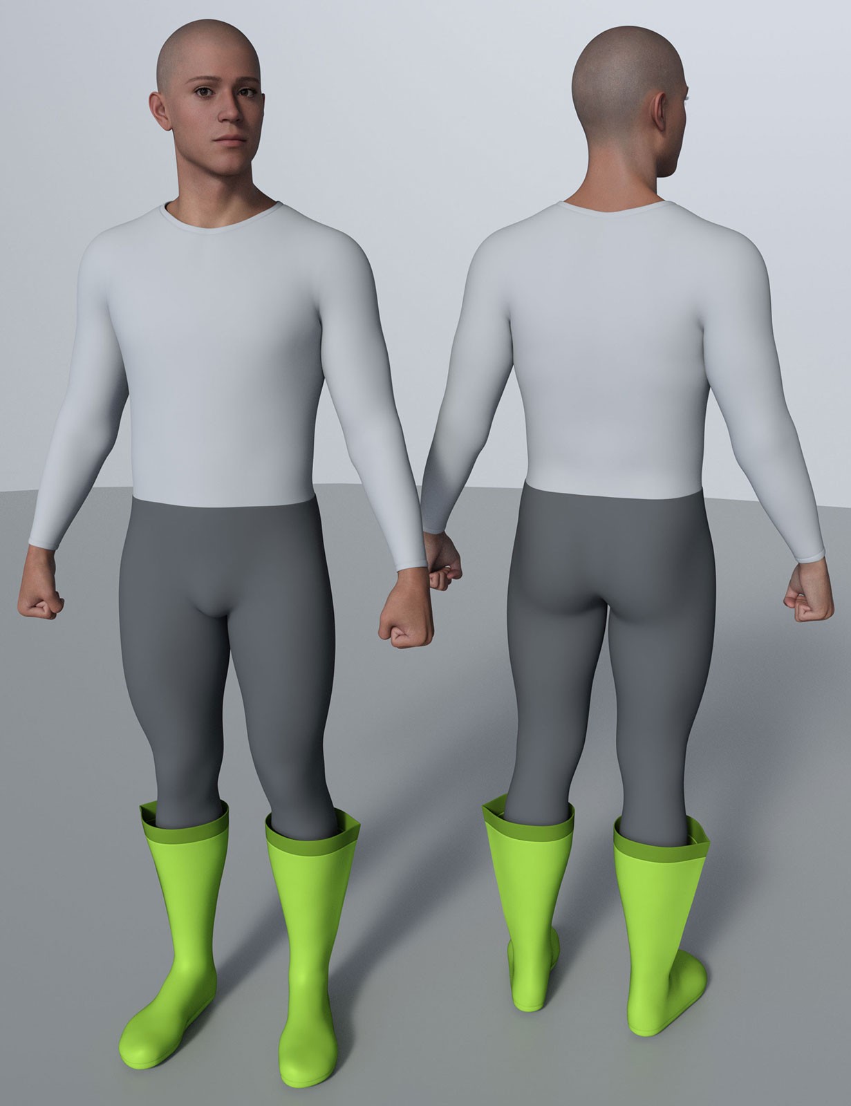 Flared Boots 001 MMKBG9 by N/A