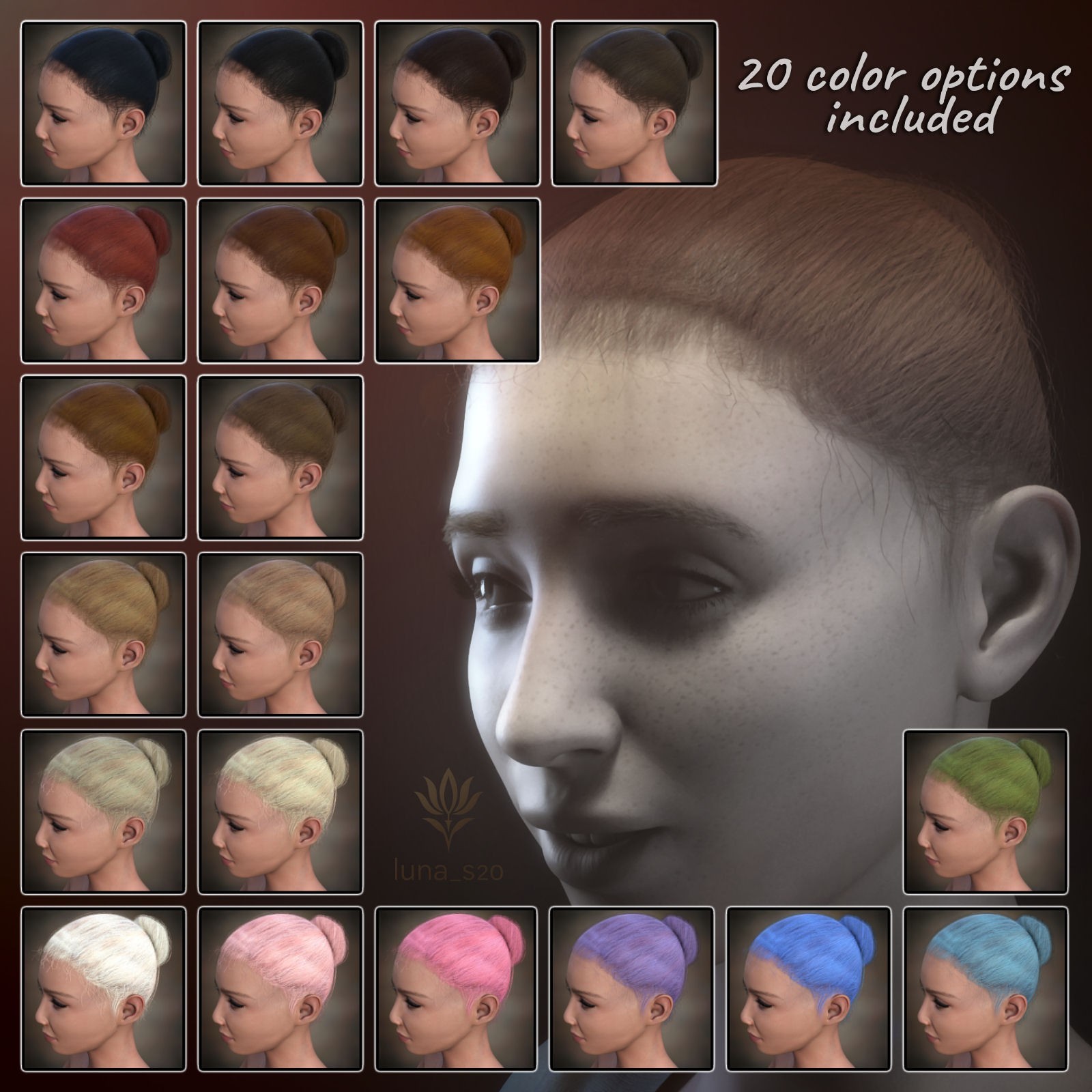 Updo Hair by N/A