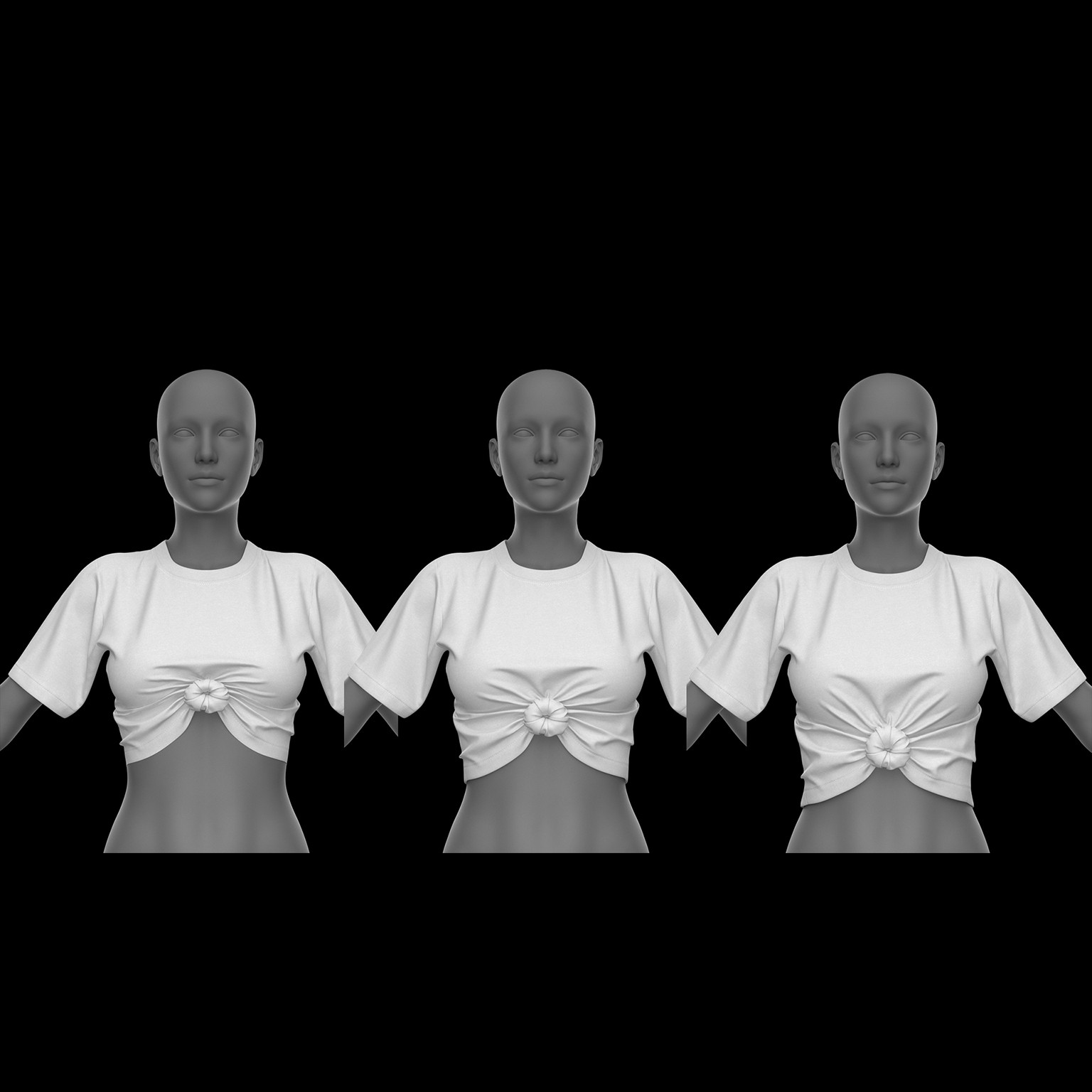 Shirt Knot G8.1 Female by N/A