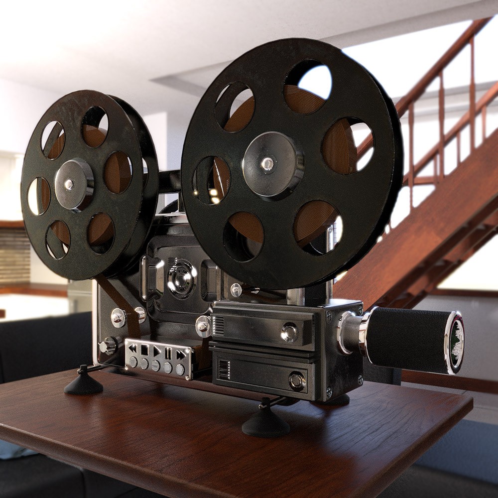 Vintage Projector for Daz Studio by N/A