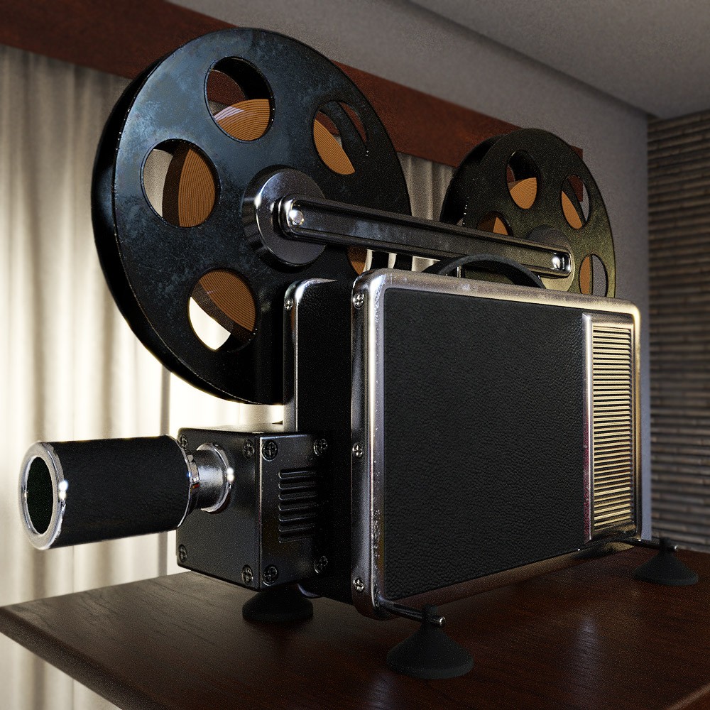 Vintage Projector for Daz Studio by N/A