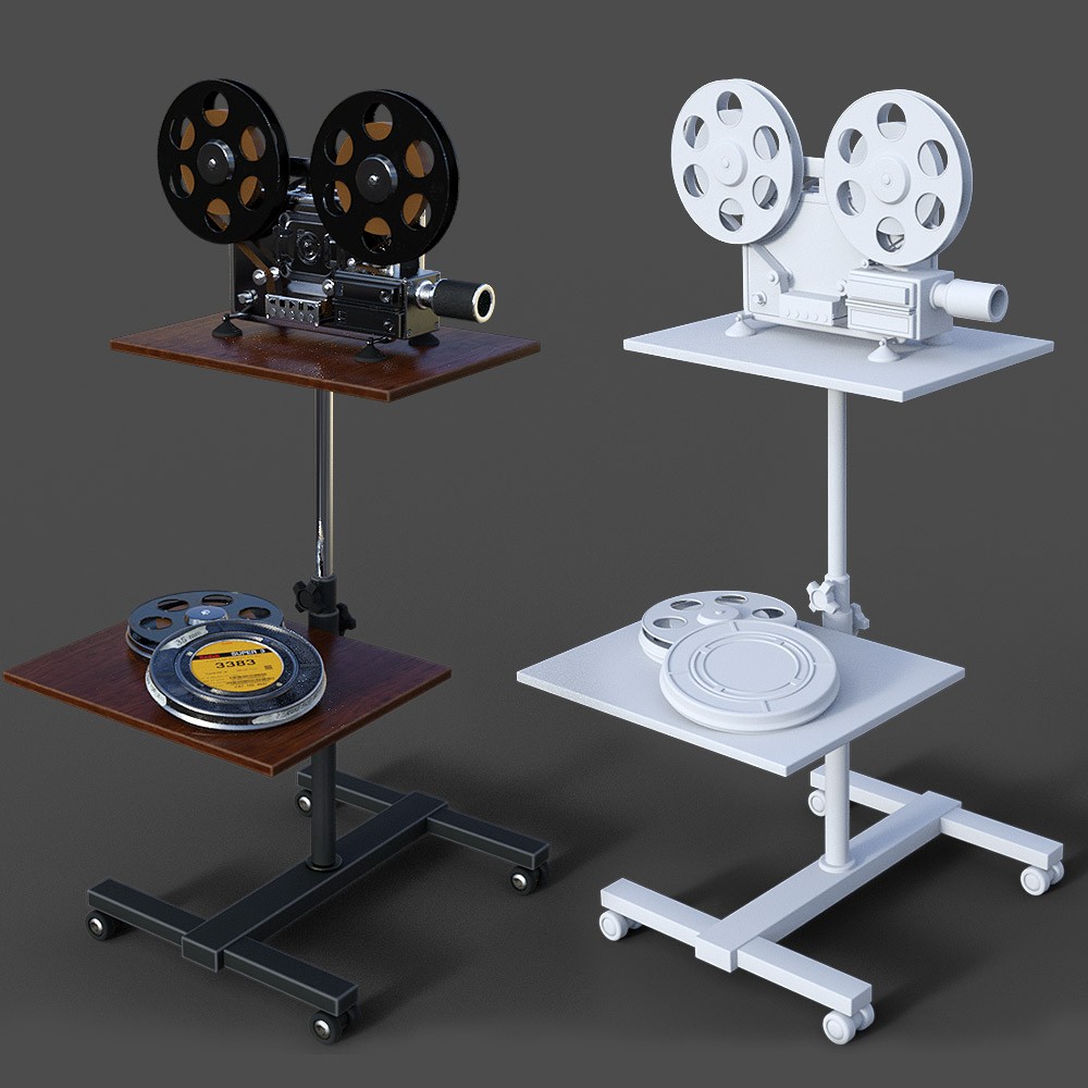 Vintage Projector for Daz Studio by N/A