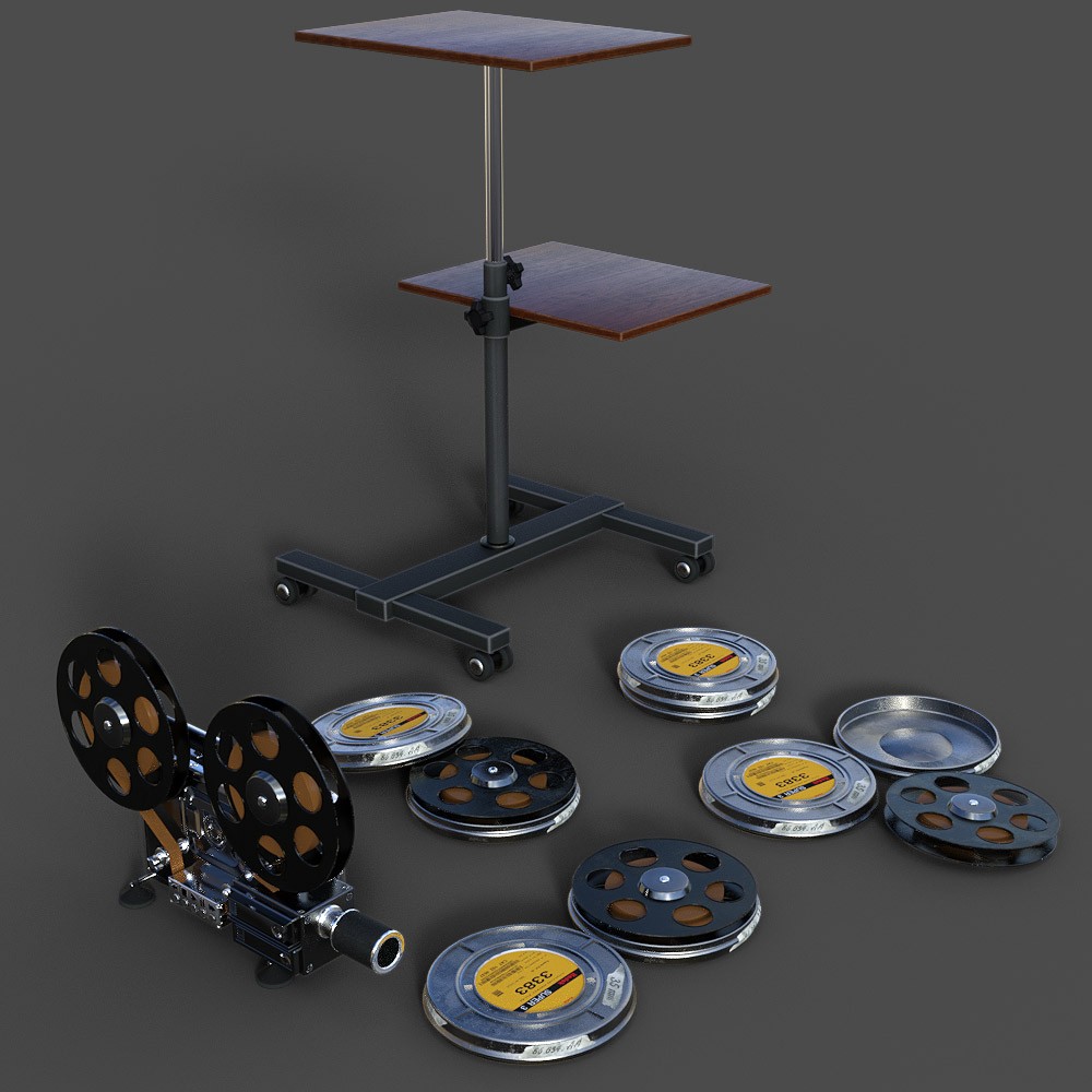 Vintage Projector for Daz Studio by N/A