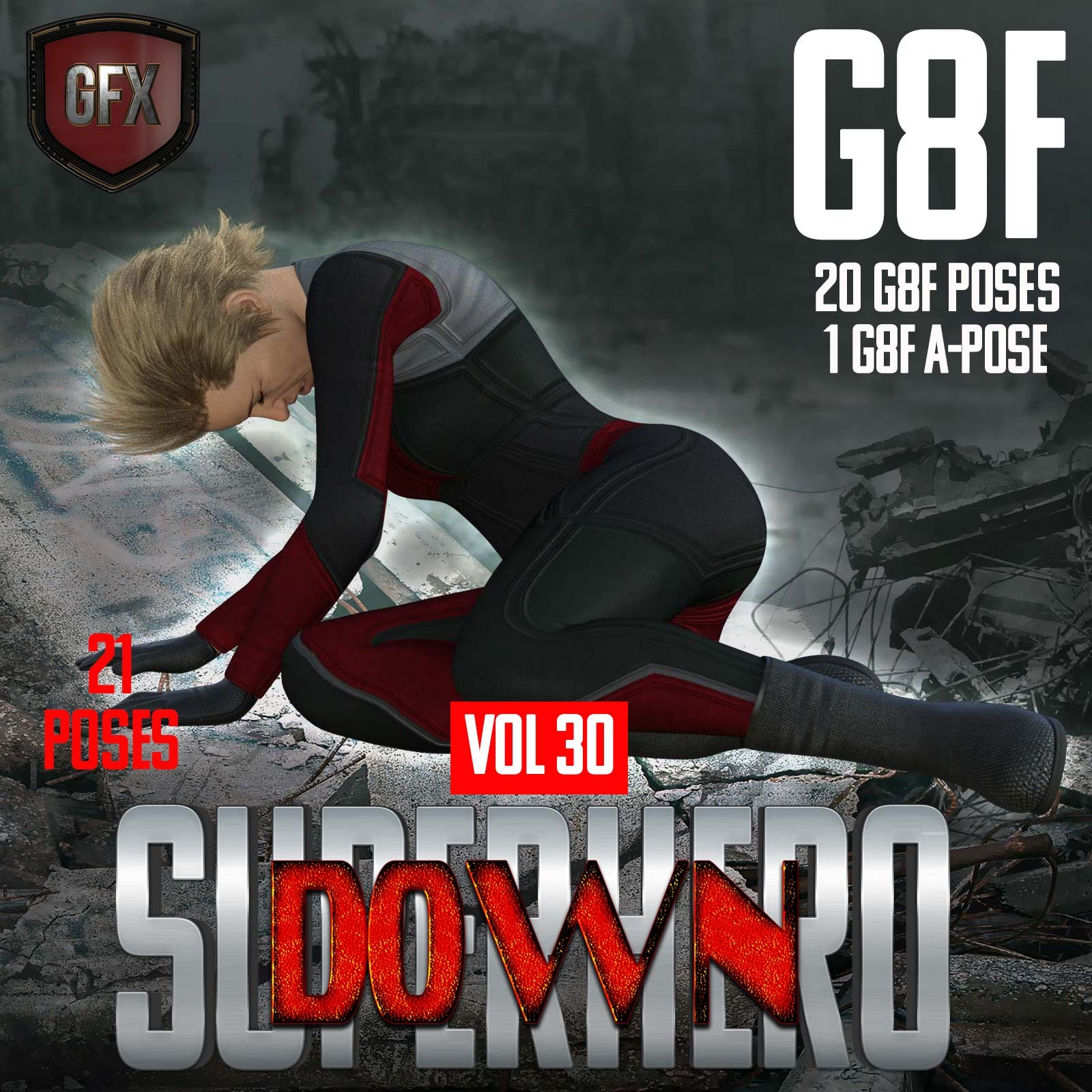 SuperHero Down for G8F Volume 30 by N/A