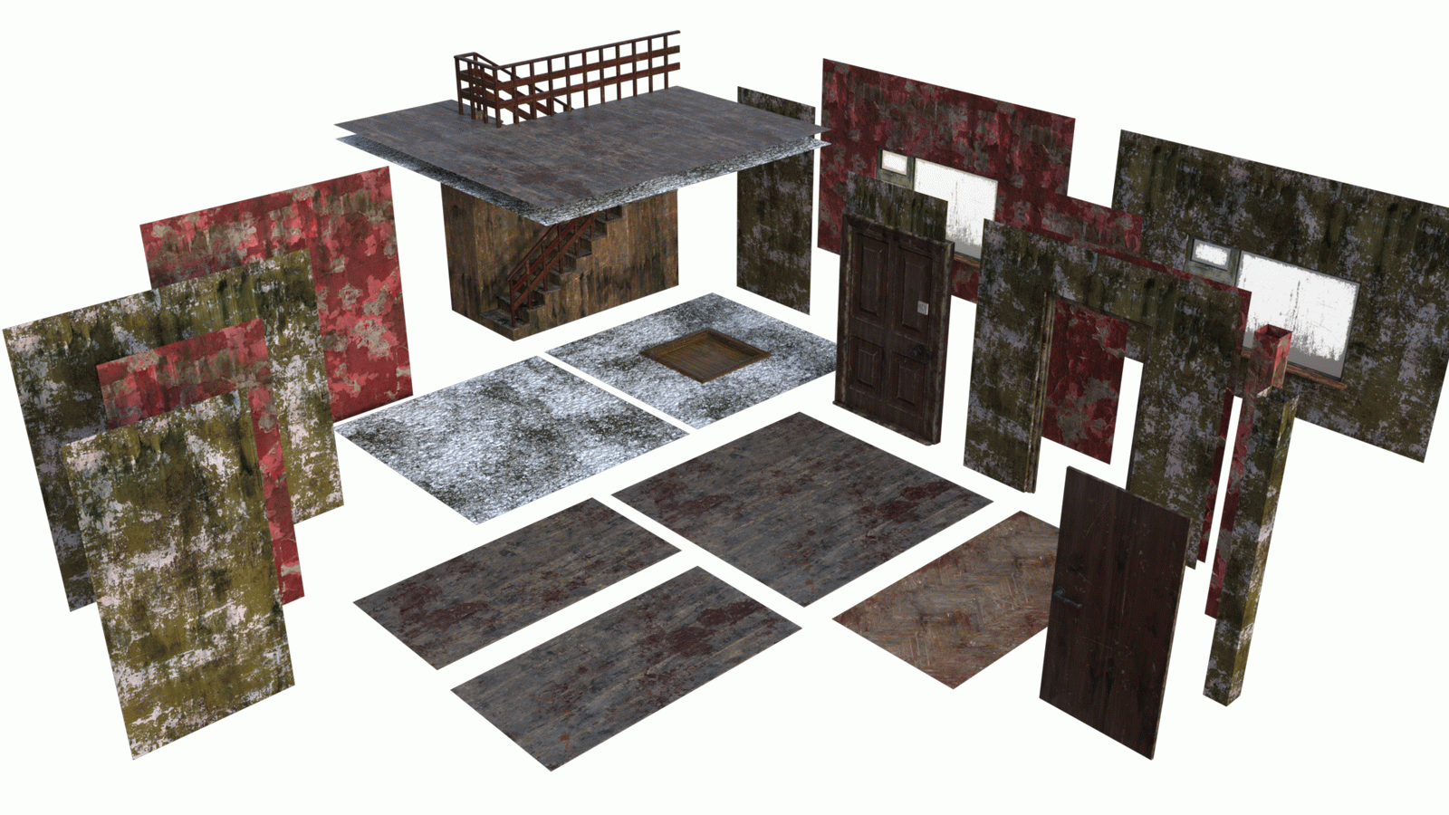 HF3D Abandoned House Set by N/A