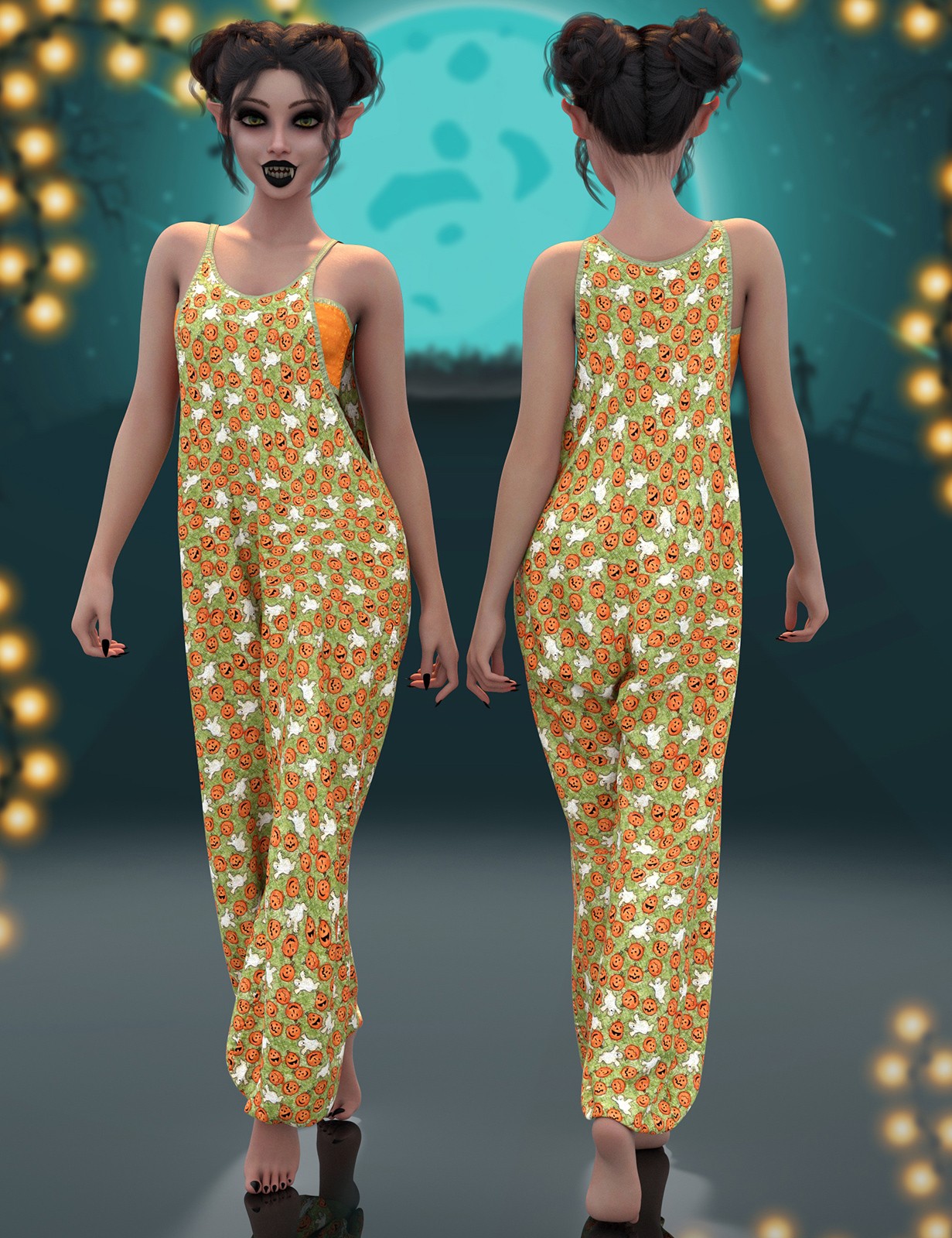 Lil Punkin for dForce Layz Dayz for Genesis 9 and 8 Female by N/A