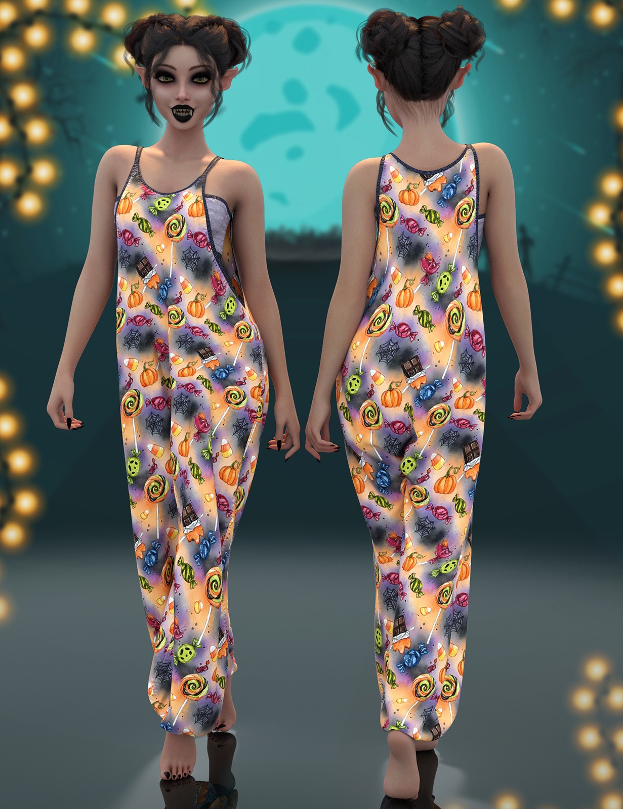 Lil Punkin for dForce Layz Dayz for Genesis 9 and 8 Female by N/A