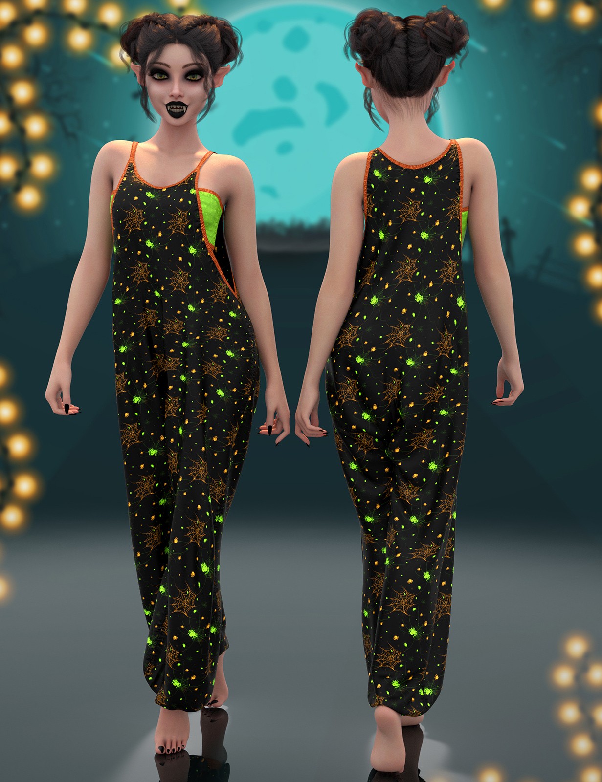 Lil Punkin for dForce Layz Dayz for Genesis 9 and 8 Female by N/A