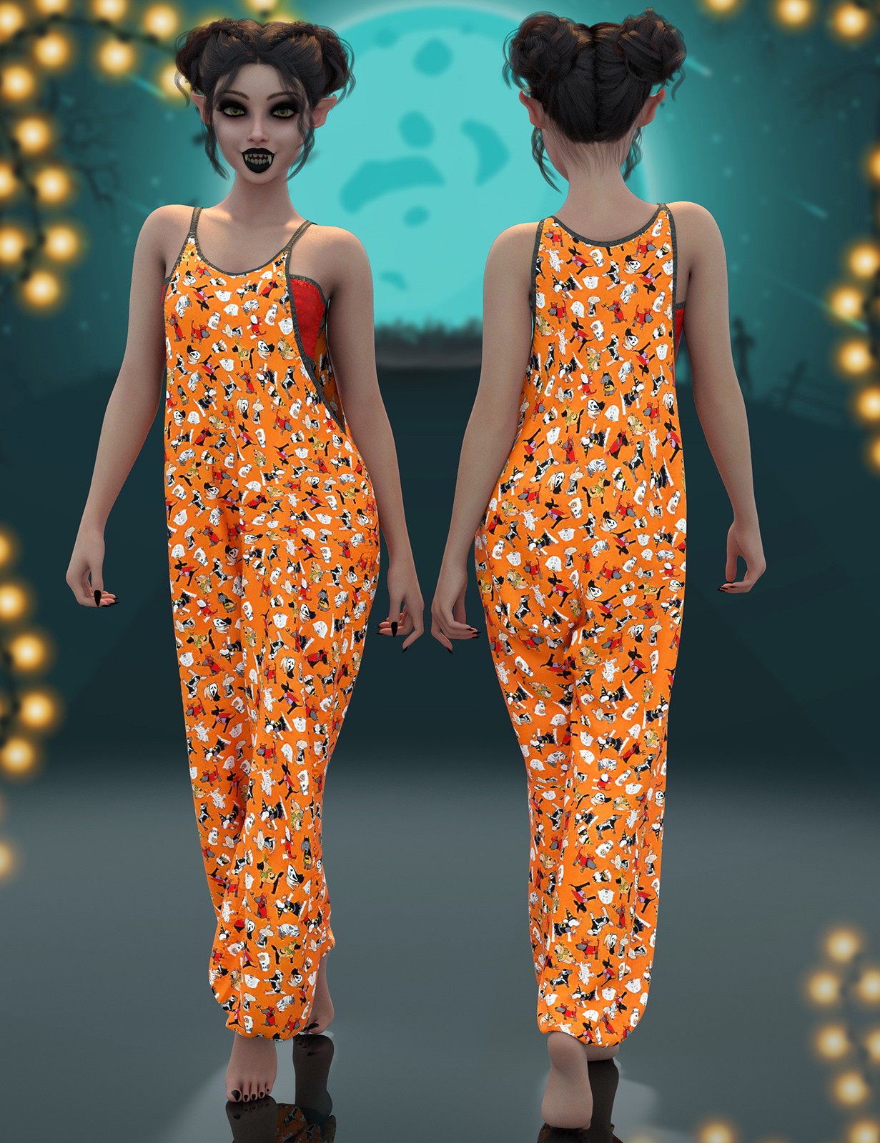 Lil Punkin for dForce Layz Dayz for Genesis 9 and 8 Female by N/A