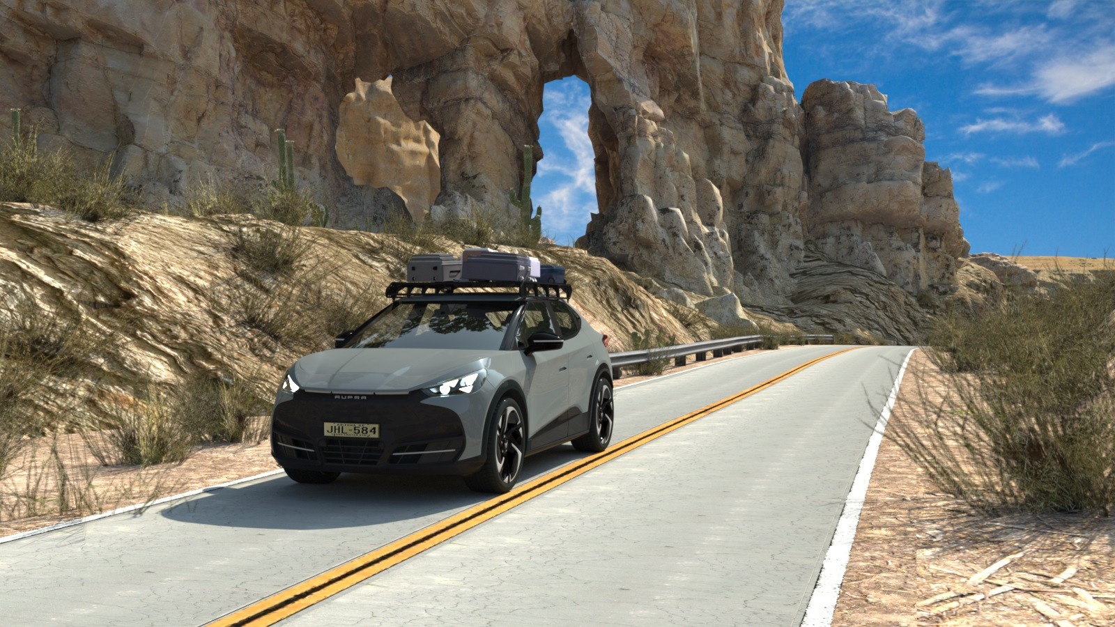 Desert Road Blockade for DAZ by N/A