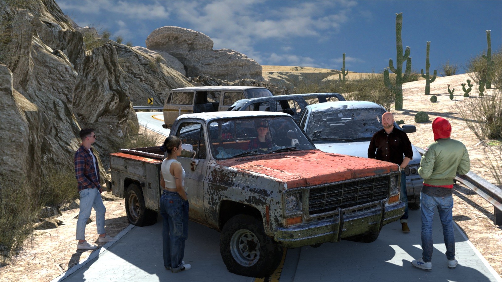 Desert Road Blockade for DAZ by N/A