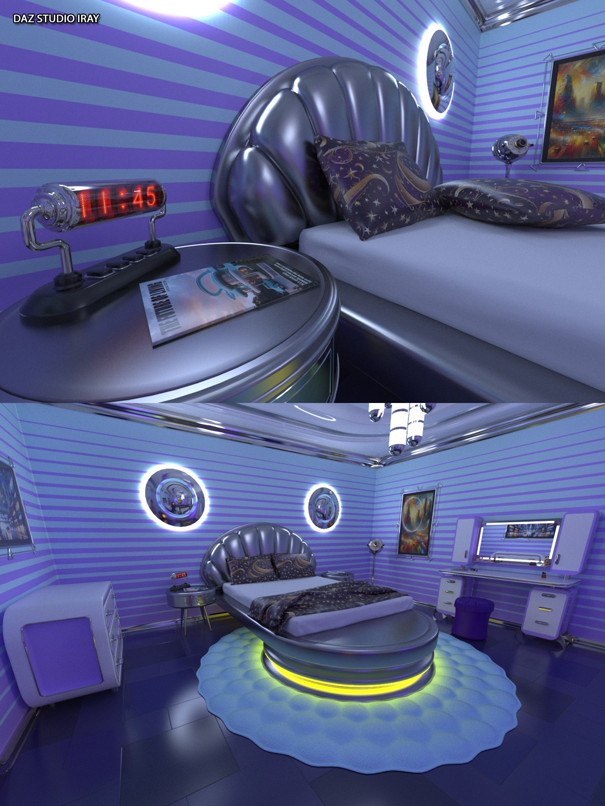 Pulp Sci Fi Bedroom by N/A