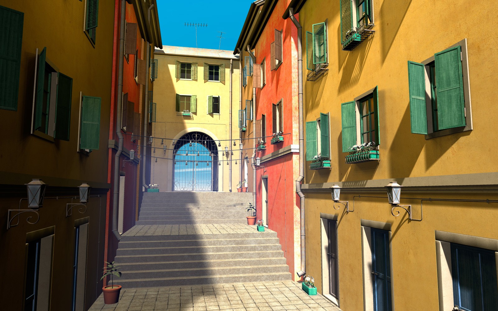 Quiet street for Daz Studio by N/A