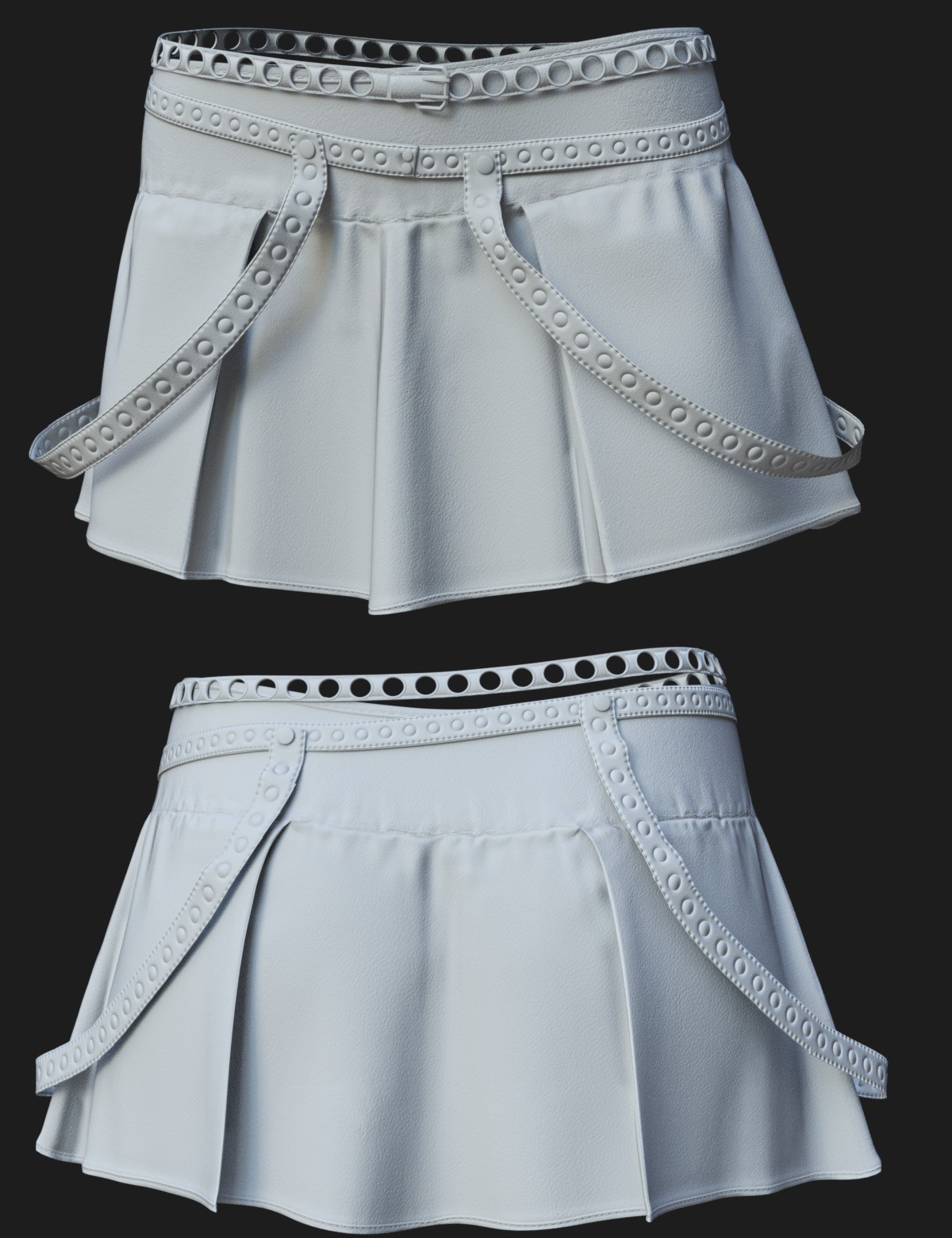 dForce Edgy Mini Skirt Genesis 8-8.1Female by N/A