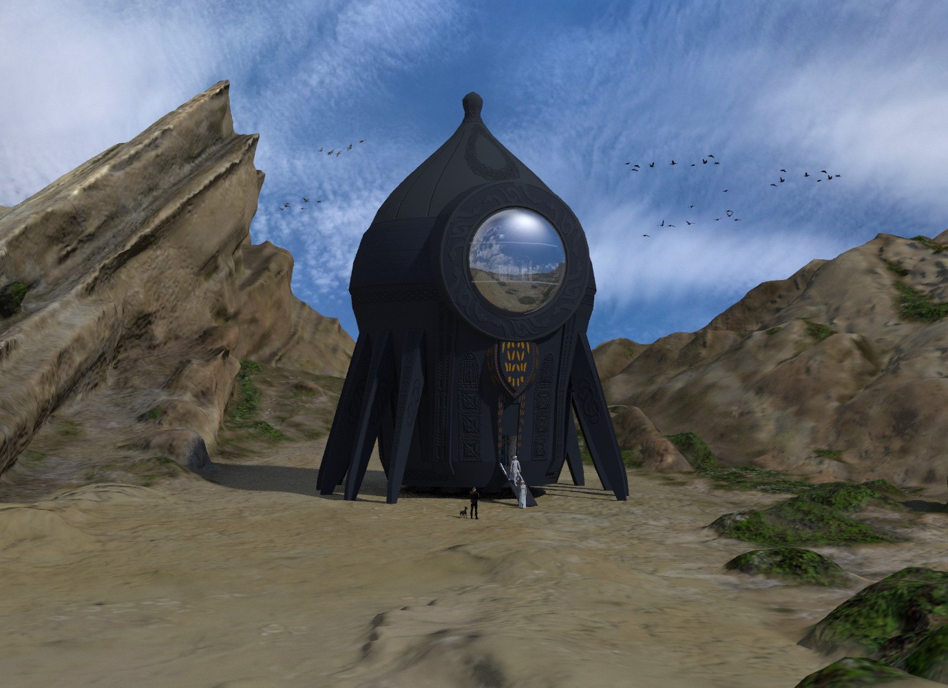 Ancient Spaceship by N/A