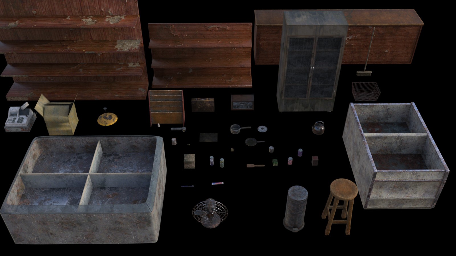 HF3D Abandoned Store Set by N/A