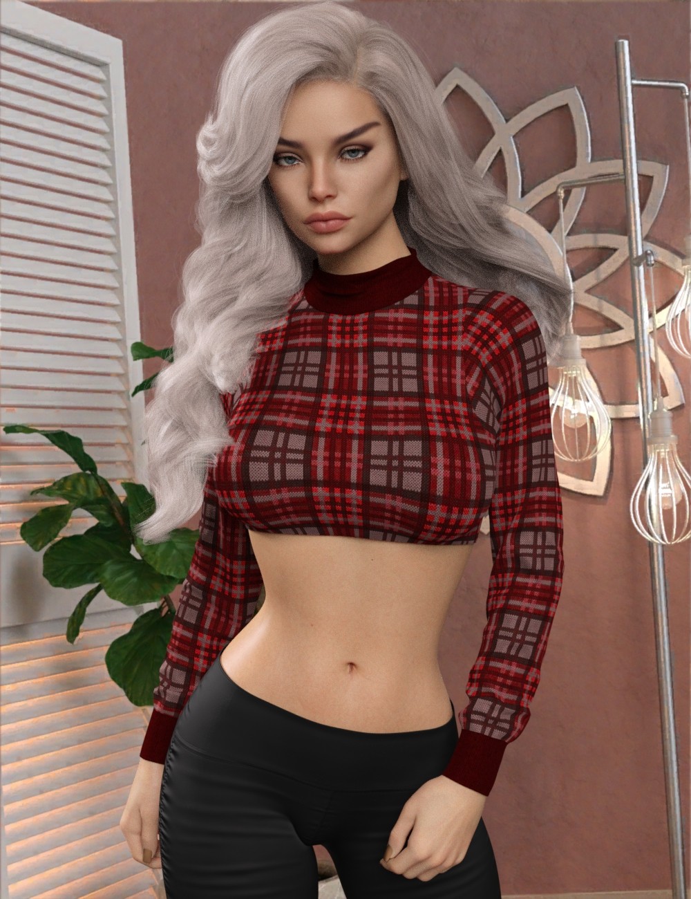 InStyle - dForce Cozy Cropped Sweater G8FG8.1F by N/A