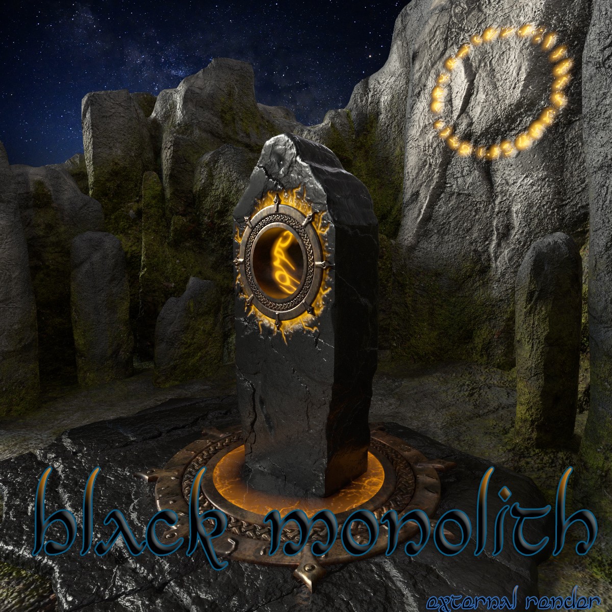 AJ Black Monolith for DAZ Studio by N/A