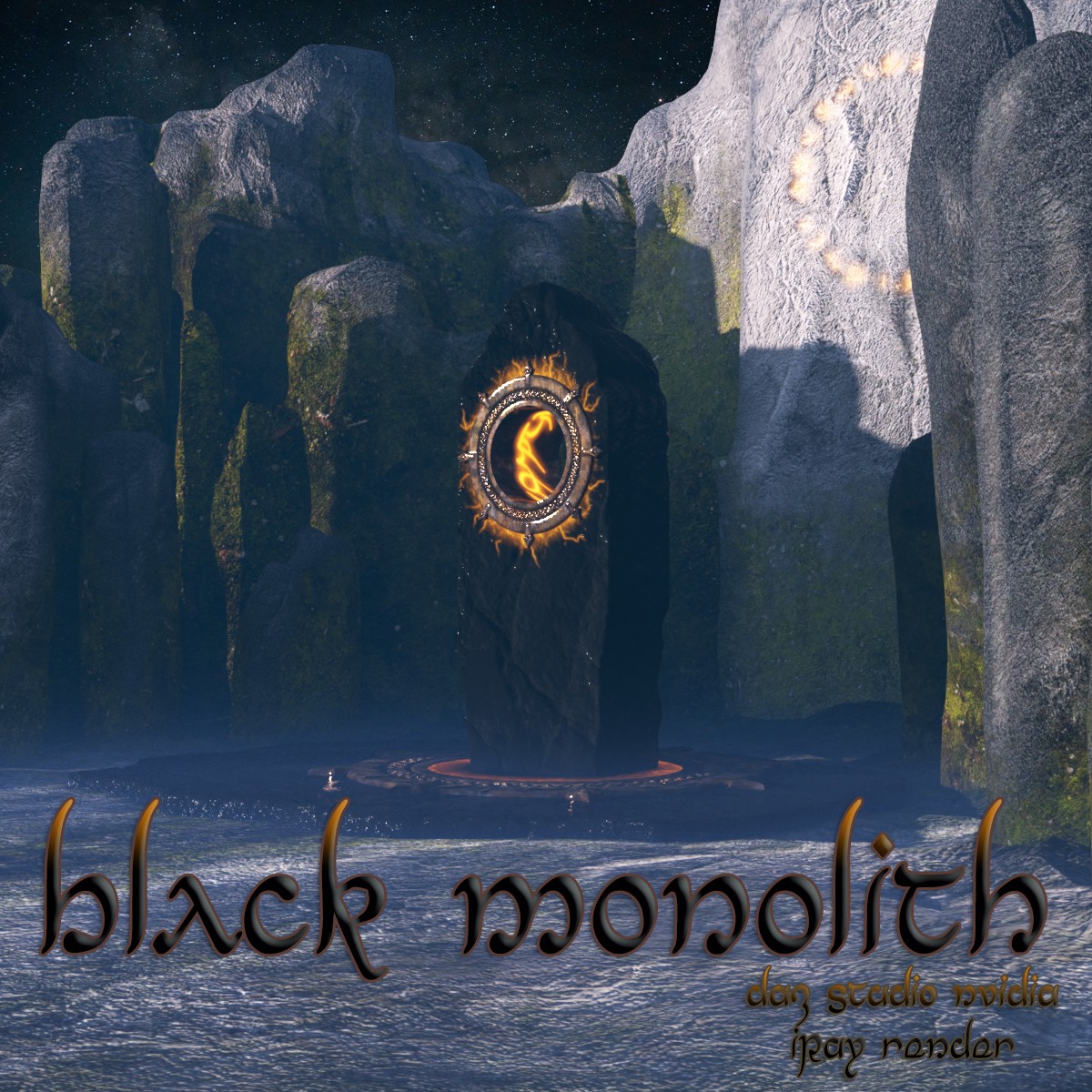AJ Black Monolith for DAZ Studio by N/A
