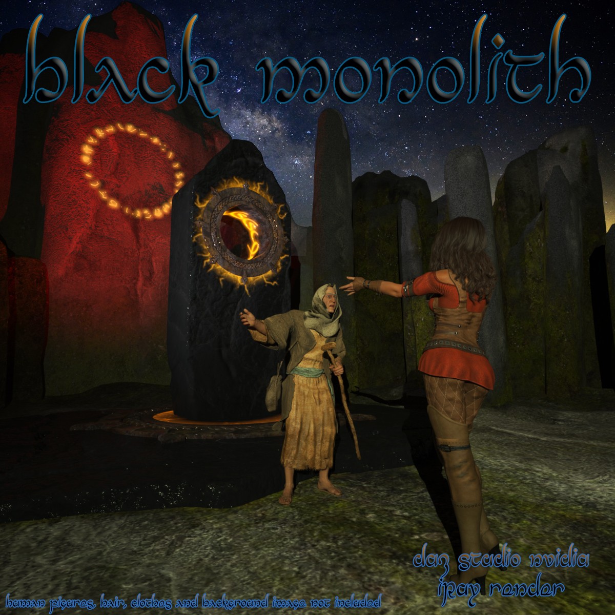 AJ Black Monolith for DAZ Studio by N/A