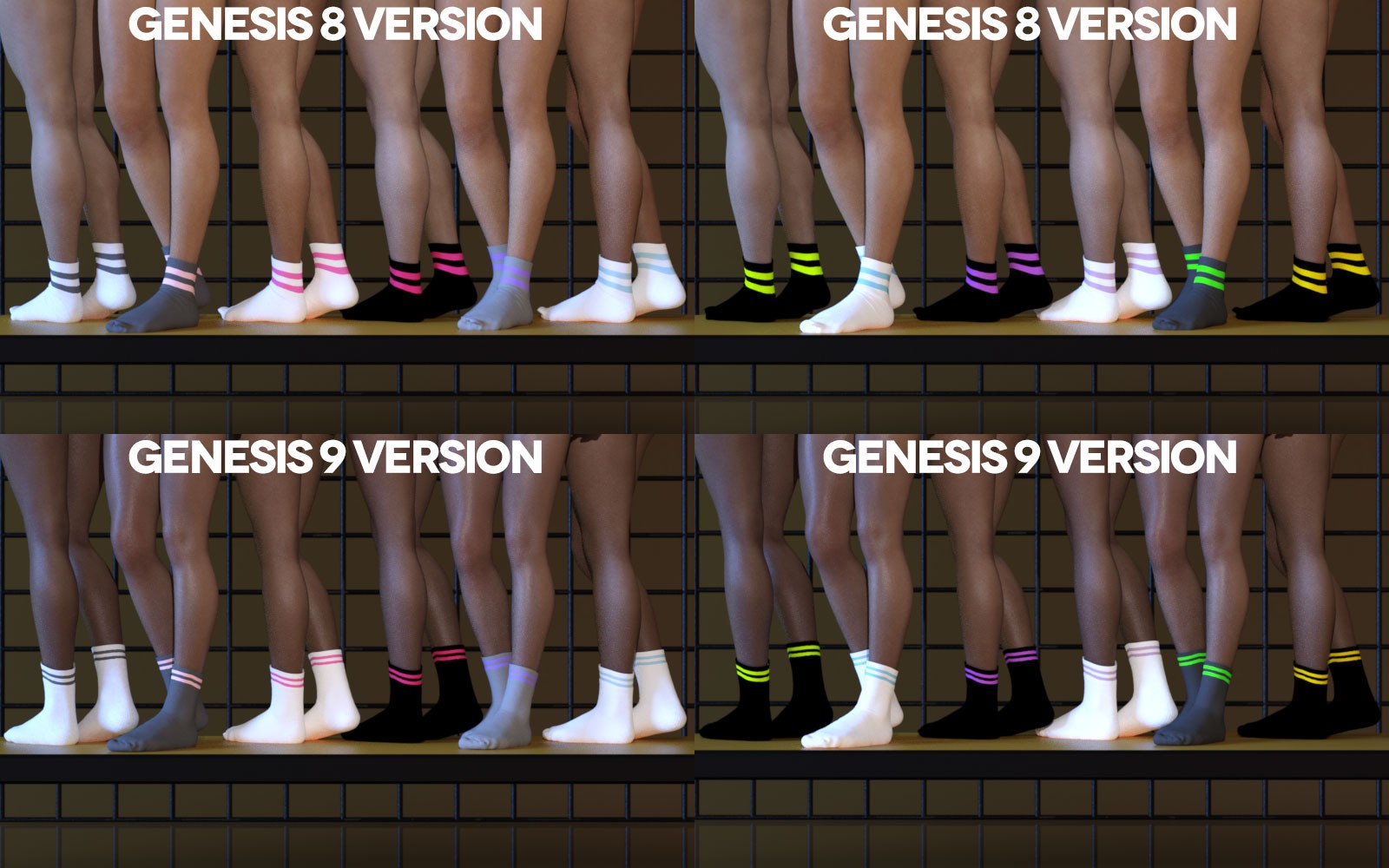 3DL Lots O' Socks 2 For G8F/G9 by N/A