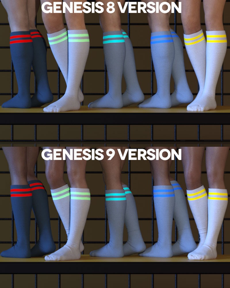 3DL Lots O' Socks 2 For G8F/G9 by N/A