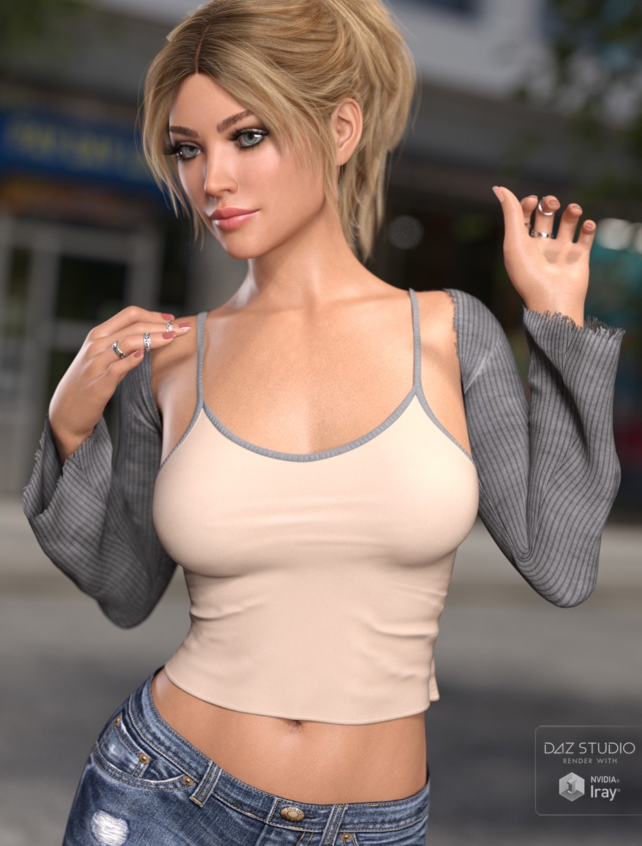 dForce Essentials Casual Shrug and Tank G8FG8.1F by N/A