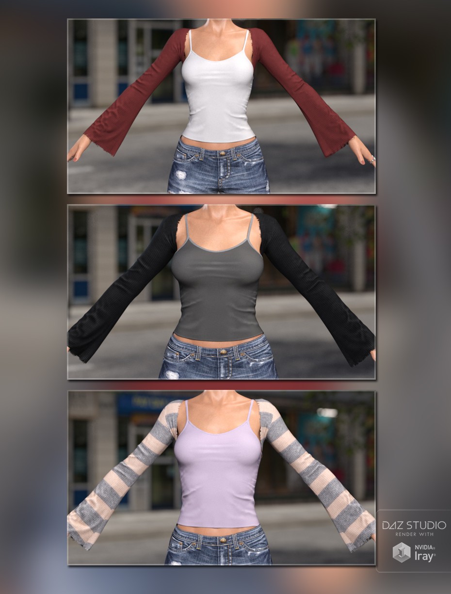 dForce Essentials Casual Shrug and Tank G8FG8.1F by N/A