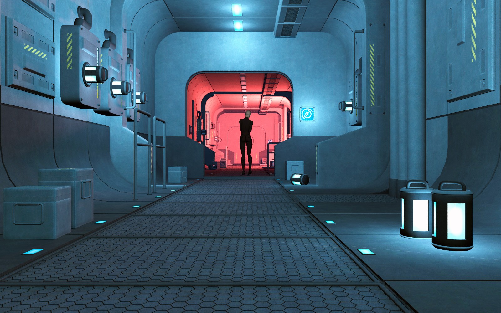 Moon base corridor for Daz Studio by N/A