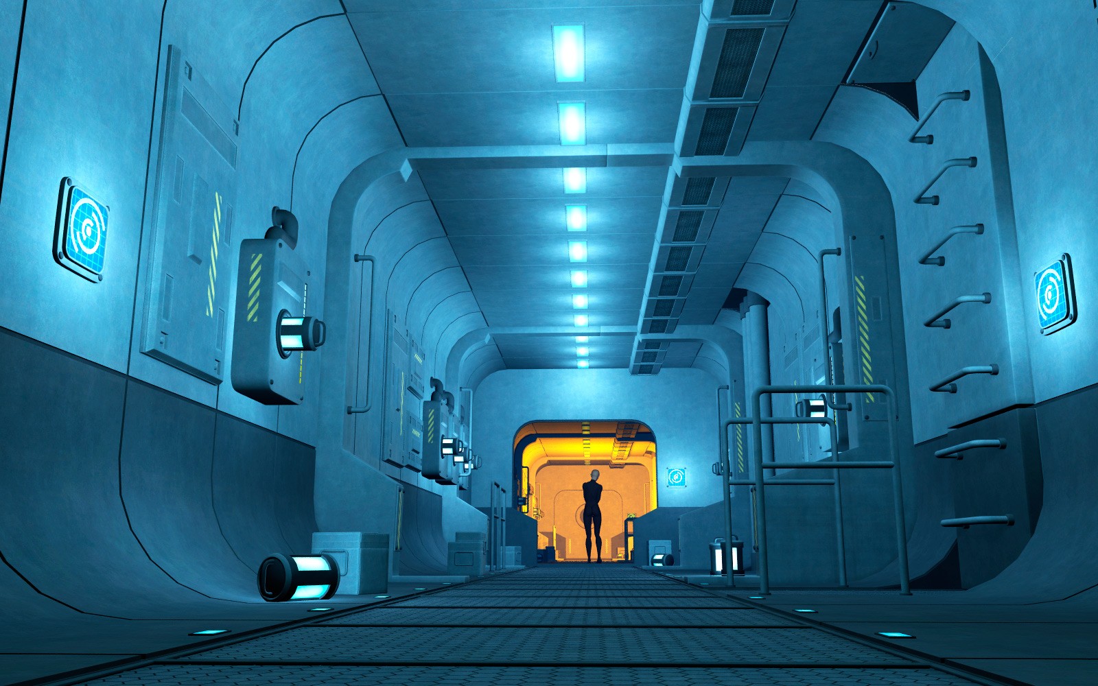 Moon base corridor for Daz Studio by N/A