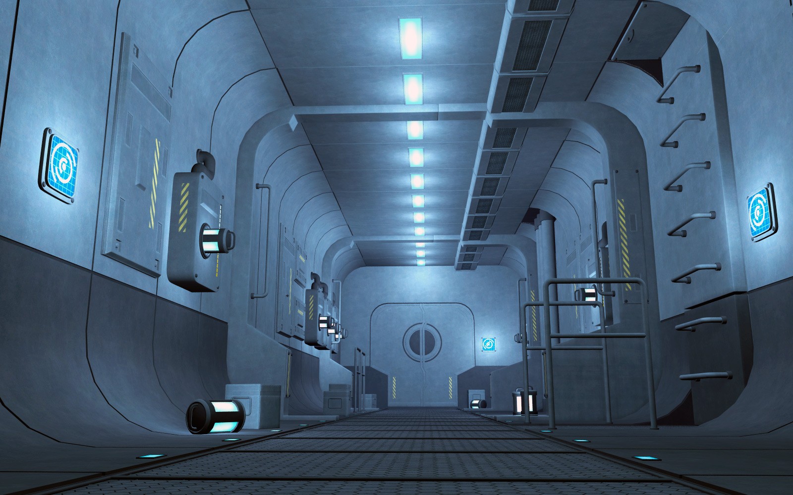Moon base corridor for Poser by N/A