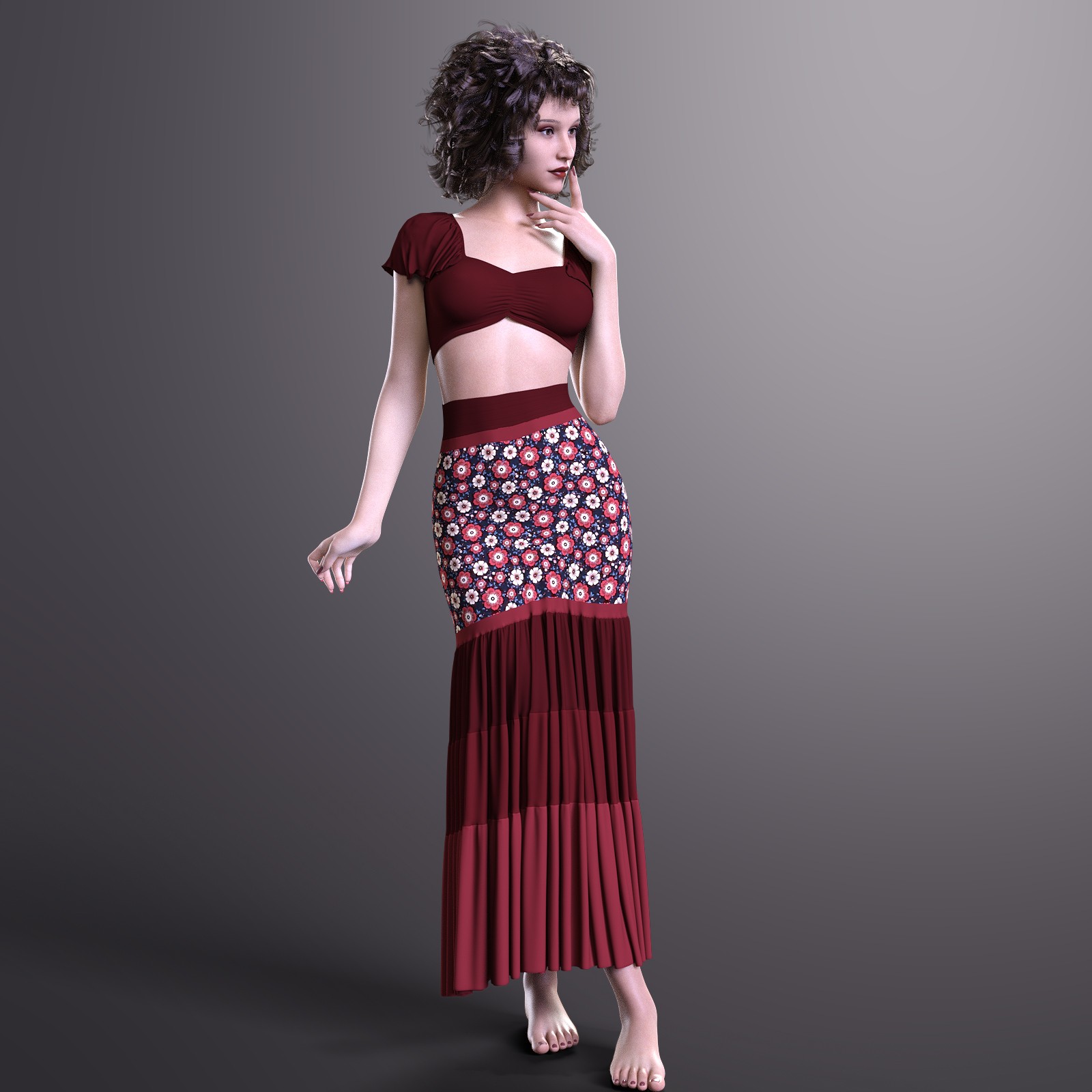 MbM Autumn Boho Outfit for Genesis 8 Female by N/A